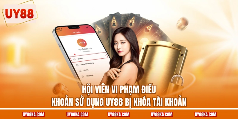 Điều Khoản Sử Dụng UY88 | Cập Nhật Chính Sách T8/2026 3 Hội viên vi phạm điều khoản sử dụng UY88 bị khóa tài khoản